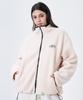 Mozmoz Ghost Embroidery Fleece Zip-Up Ivory