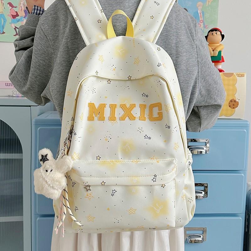 Schoolbag Japanese new student class commute schoolbag large capacity load reduction leisure backpack high value leisure versatile backpack