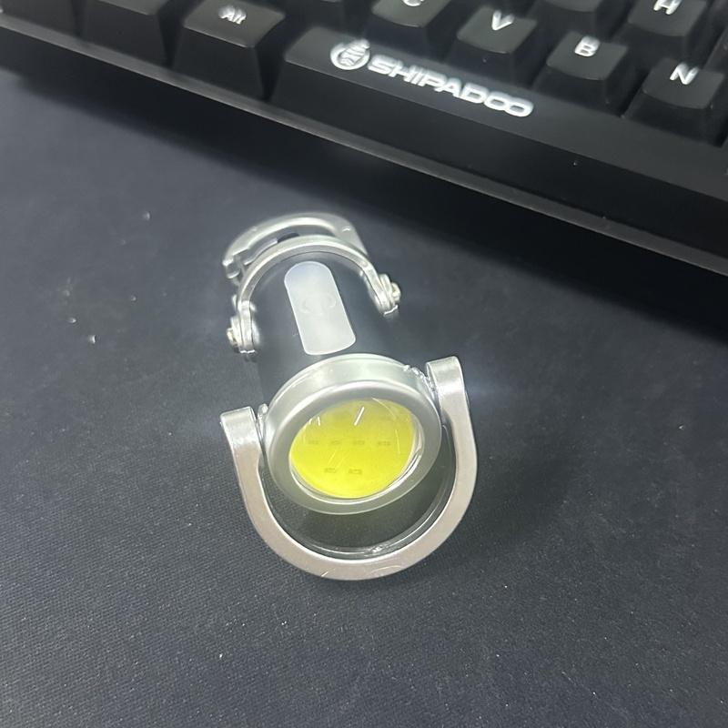 Flashlight Keychain USB Charging Hook 200 Lumen Ultra Bright Portable Emergency Flashlight Suitable for Camping, Hiking, Home,  Essential for Hiking