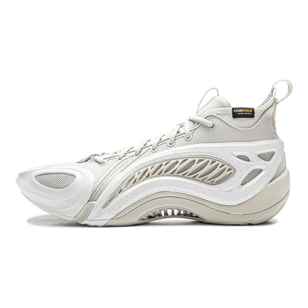 Li Ning BadFive Air 1 Super Basketball Shoes Men's Mid Top Waterdrop Gray ABFV037-7