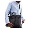 COACH Sullivan 38 logo printed magnetic closure coated canvas shoulder crossbody tote large men's black gray