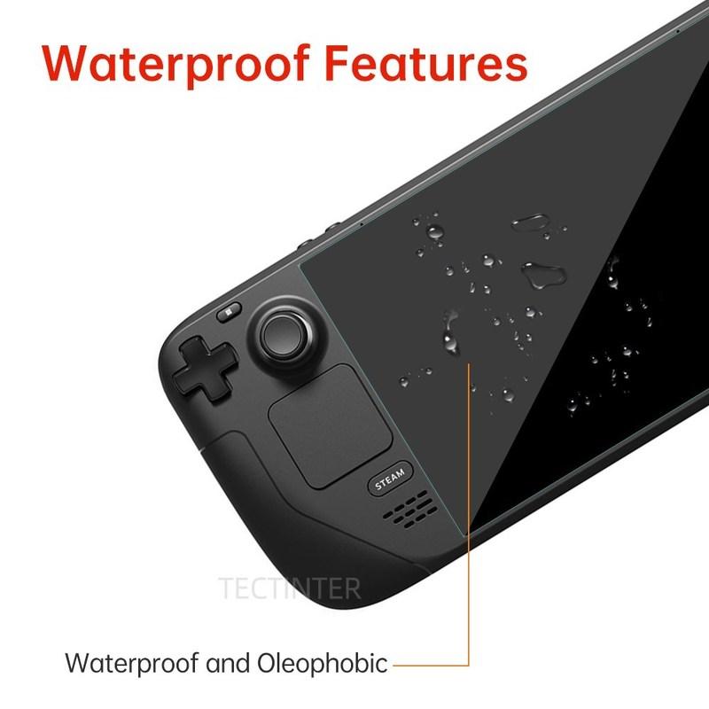 2 Packs Tempered Glass for Valve Steam Deck Console 9H Screen Protector Anti-Scratch Guard Film for Steam Deck Accessories