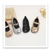 XSHX "HollyWood" feast dance Bling princess shoes round head leather shoes Spring and Autumn [Wenzhou shoes]