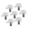 150Pieces Shelf Support Pegs Clear Sturdy Plastic Materials Multiple Size for Kitchen Supplies and Bathroom Shelves