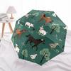 1pc Farm Animals Automatic Open/Close Umbrella Sturdy Iron Frame, Compact Travel Umbrella - Perfect Gift for Women, Men, Birthdays068