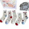 White Socks Socks Trendy Cute Cartoon Stockings Pure Cotton Piles Of Cotton Socks