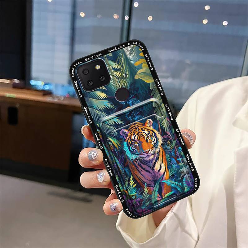 TPU Silicone Phone Case For TCL T-Mobile Revvl 5G Card slot Durable Shockproof Fashion Design Cute Cartoon Anti-knock