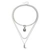 Light Luxury Western Cowboy Hat Boots Element Necklace Trendy Snake Chain Necklace