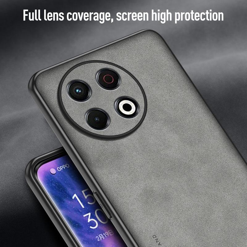 Retro-Leder-Hautgefühl-Hülle für Tecno Spark 30 Pro Spark30Pro Stoßfeste Matte Silikon-Weichhülle Abdeckung