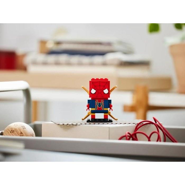 LEGO BrickHeadz Iron Spider-Man 40670 Building Block Set, Ages 10+, Red & Gold