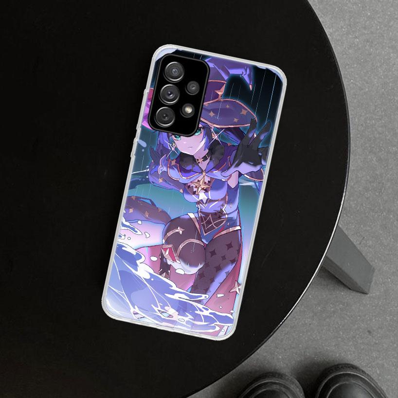 Genshin Impact Mona Girl Phone Case for Samsung Galaxy A17 A16 A26 A36 A56 A57 A37 A15 A25 A35 A55 A14 A24 A34 A54 A13 A23 A33 A