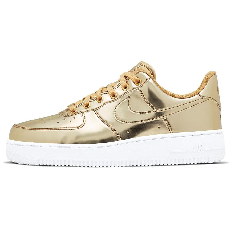New Nike Air Force 1 Low Metallic Gold Women's CQ6566-700
