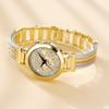 Missfox Watch Fashion Trend Metal Gold Decorative Copper Ribbon Ladies Quartz Watch