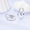 Copper Famati'S Hand Original Hoop Earring For Woman Bow Tie Star Zircon Earring Luxury Pendientes Fashion Jewelry