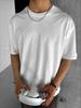 Classic Car Print Pattern T-shirt Men's Loose and Comfortable Pure Cotton Round Neck Short-sleeved Fashion Men's Clothing