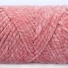 3 Strands Glossy Velvet Hand-Woven Thread Woven Scarf Doll Blanket Chenille Thread Segment Dye 100G Ball