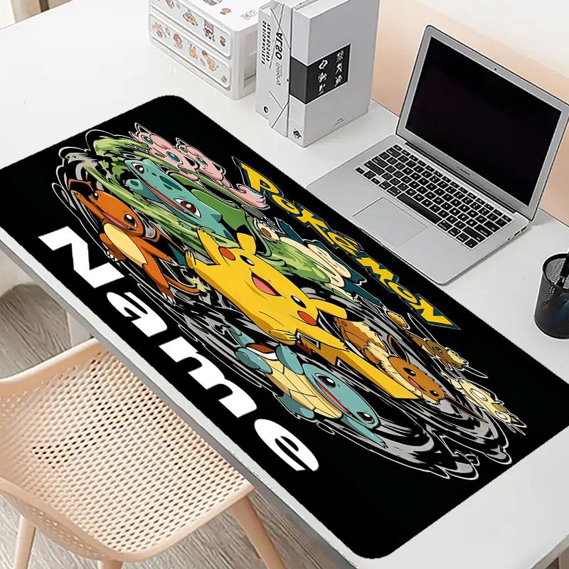 Custom Name Personalized Anime Pattern Mousepad, Laptop PC Desk Mat, Decorative Desk Mat for Home Keyboard Pad Gift