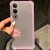 Case for Vivo V70 FE Shockproof Airbag Bumper Casing Frosted Translucent Cover
