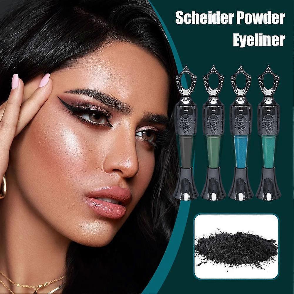 Scheider Poeder Eyeliner 2g Waterdicht Zweetbestendig Vlekbestendig Langhoudend 12 Uur Draagbaar Hypoallergeen Gevoelige Huid