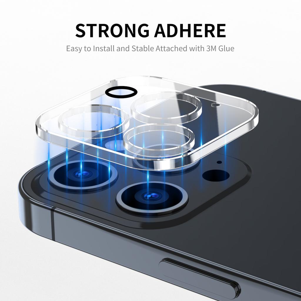 For iPhone 17 Pro 2Pcs Camera Lens Protector ENKAY Hat-Prince Integrated Tempered Glass Lens Film