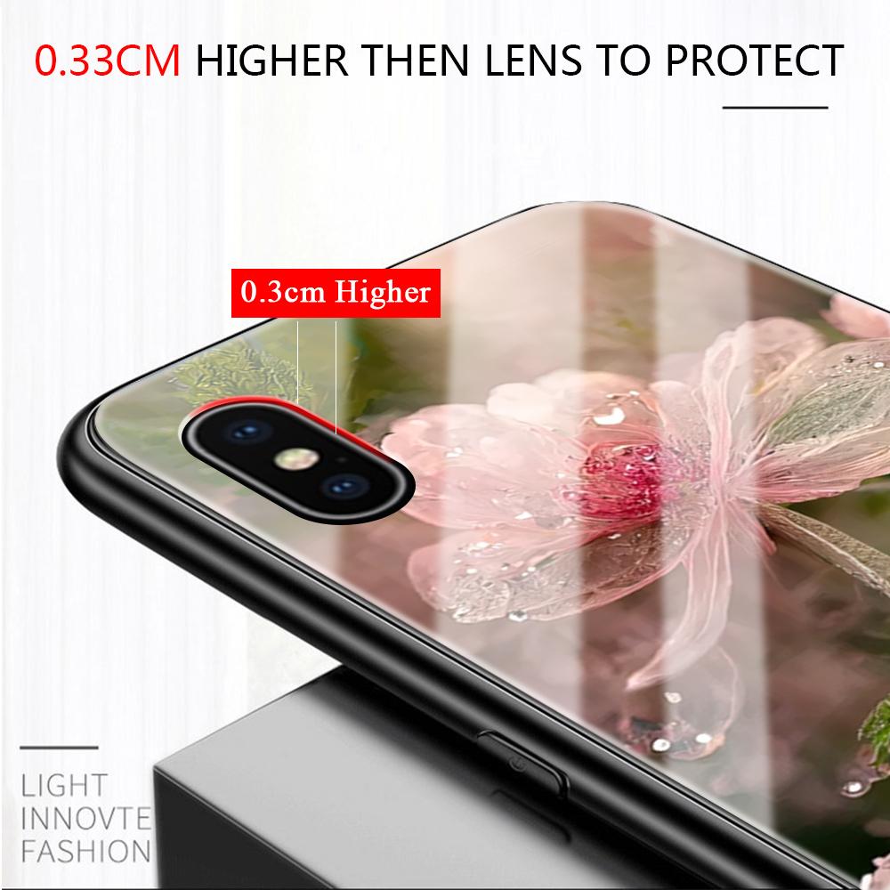 Tempered Glass Phone Case For iPhone 11 12 13 14 15 16 17 Redmi 10 12 14C Note10 Note14 Xiaomi 11Lite PocoC75 Soft Edge Shockproof Smooth Shell