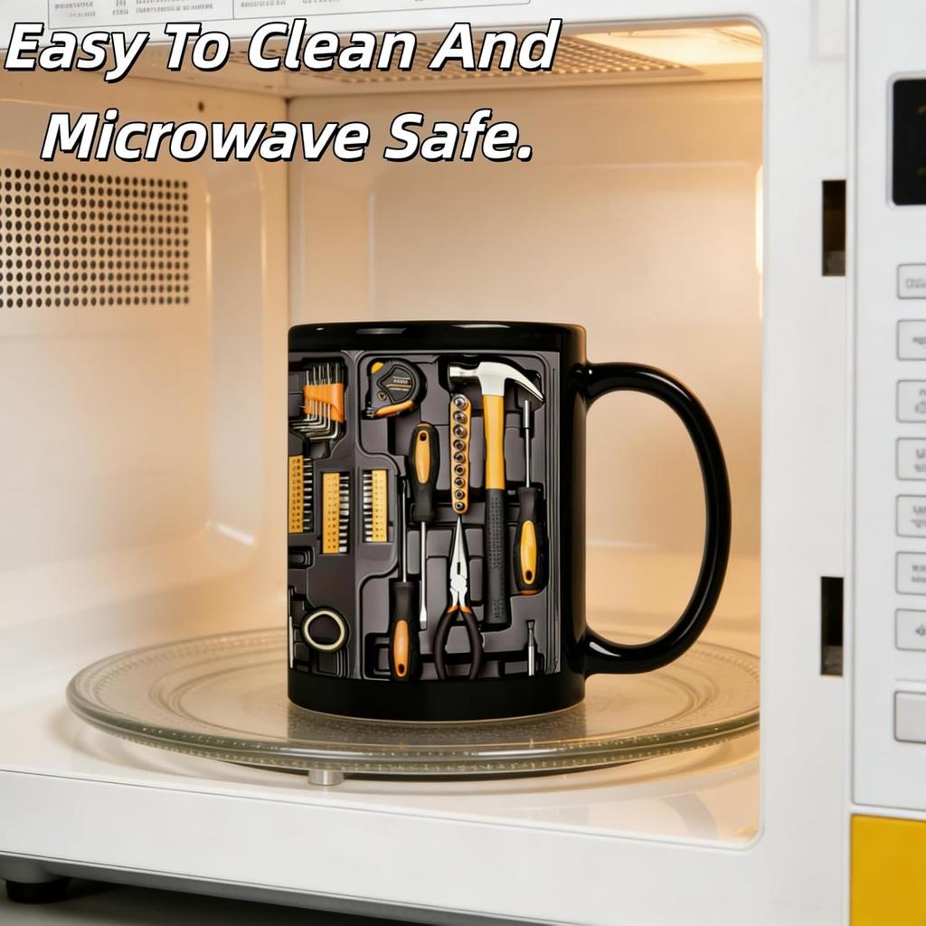 Mechanic Toolbox Chest Ceramic Coffee Mug Practical And Stylish Design for Coffee Lovers And Mechanics