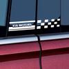 2pcs Car Side Window B Pillar Emblem Decortion Sticker for KIA Sportage Niro Rio Ceed Cerato Soul Sorento Picanto Sonic Cadenza