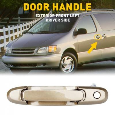 Door Handle Front Exterior Left Fit Driver Side 98-03 Toyota Sienna Beige