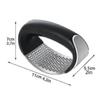 Stainless Steel Garlic Press Manual Garlic Grinder Grater Ginger Press Kitchen Accessories(black)