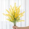 Fake Long Stem Albizia Artificial Simulation Plastic Albizia Flower Faux Floral Bouquet Arrangements for Home Wedding Decoration