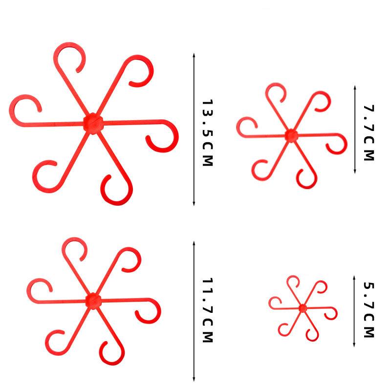 4PCS Reusable Plant Stem Folding Frame Garden Tools No Stake Trellis Plant Stem Support Support Branches Stem Organizer