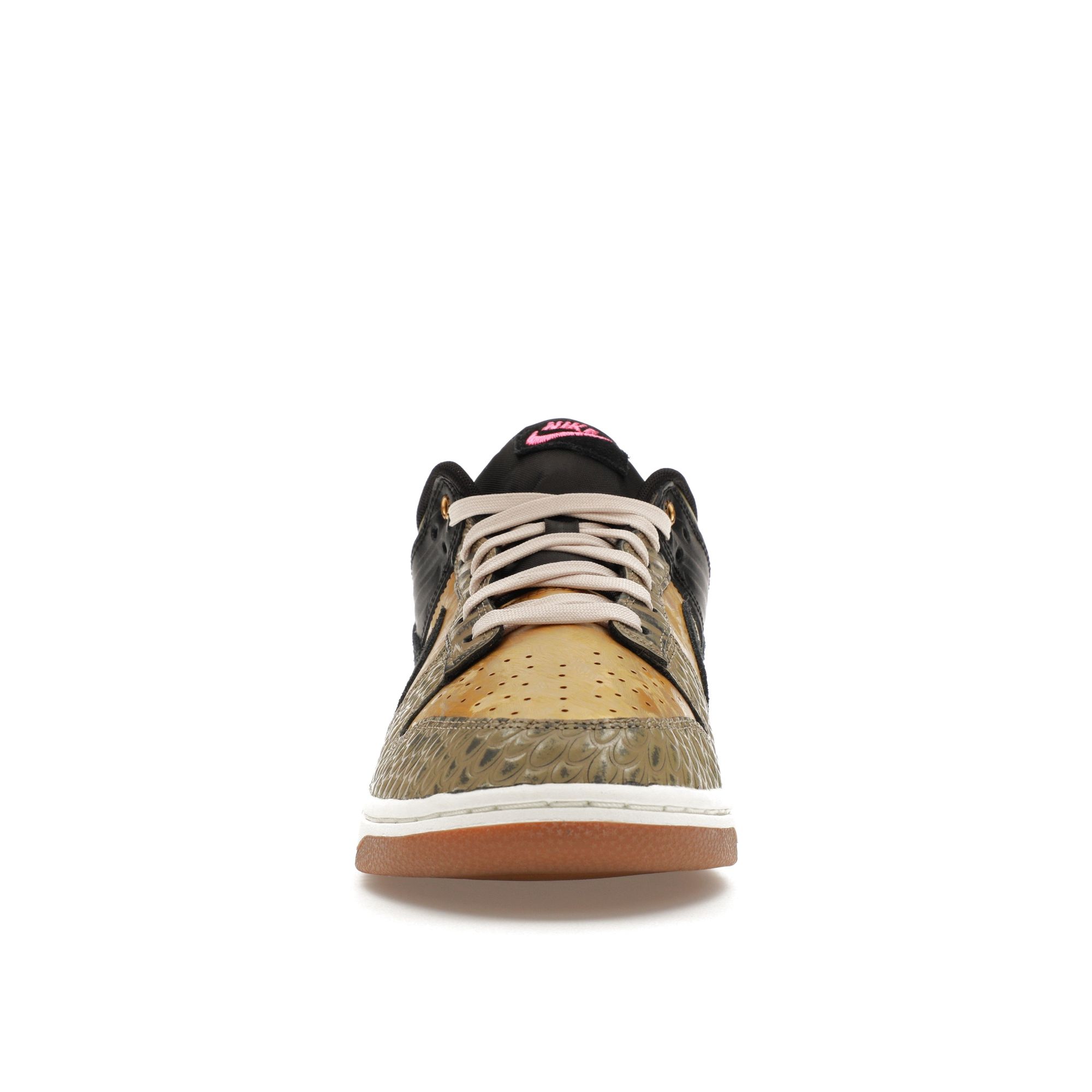 Женские кроссовки Nike Dunk Low Día De Muertos золотисто-черные хаки FQ8148-010 44.5 — фото 3