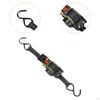 Adjustable Length Ratchet Strap with S Hooks for Boat and Truck Cargo