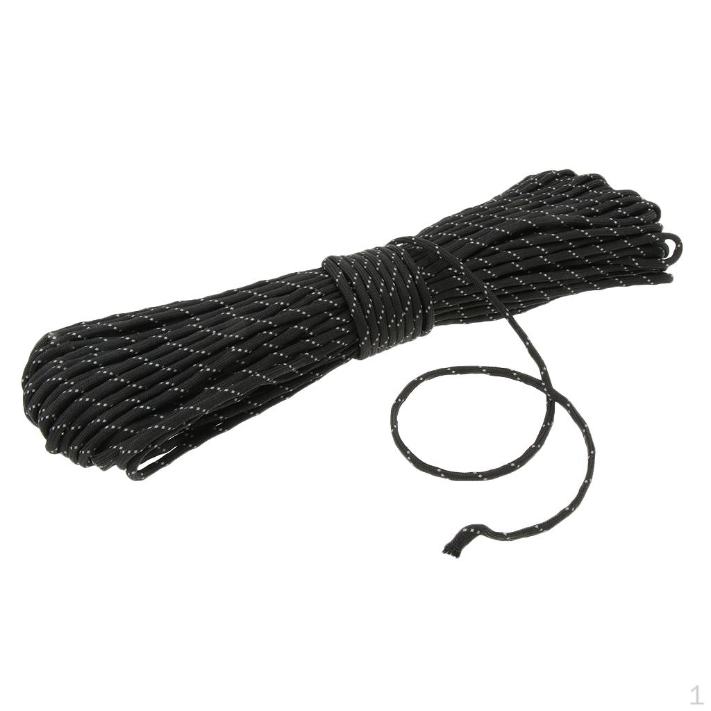 34 Yard Reflective Nylon Cord Tent Guyline Rope for Camping Canopy Awning Outdoor Packaging