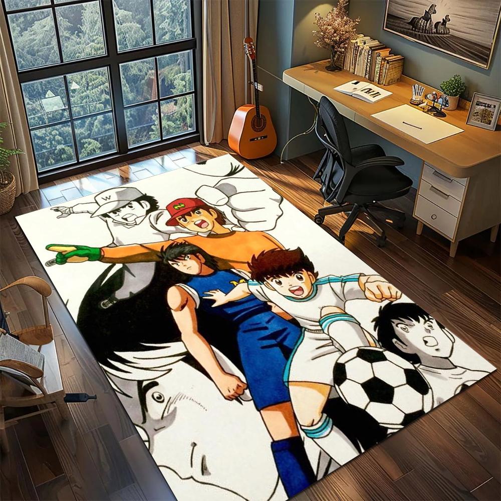 Captain Tsubasa Printed Rug Carpet Large Area Rug Non Slip Floor Mat for Gamer Room Washable Decor -xia63