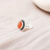 Natural Carnelian Gemstone 925 Stamped Silver Jewelry Handmade Boho Ring For Her RR-62-26