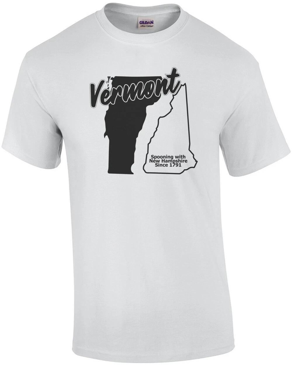 Vermont - Spooning with New Hampshire since 1791 - Vermont T-Shirt 2XL