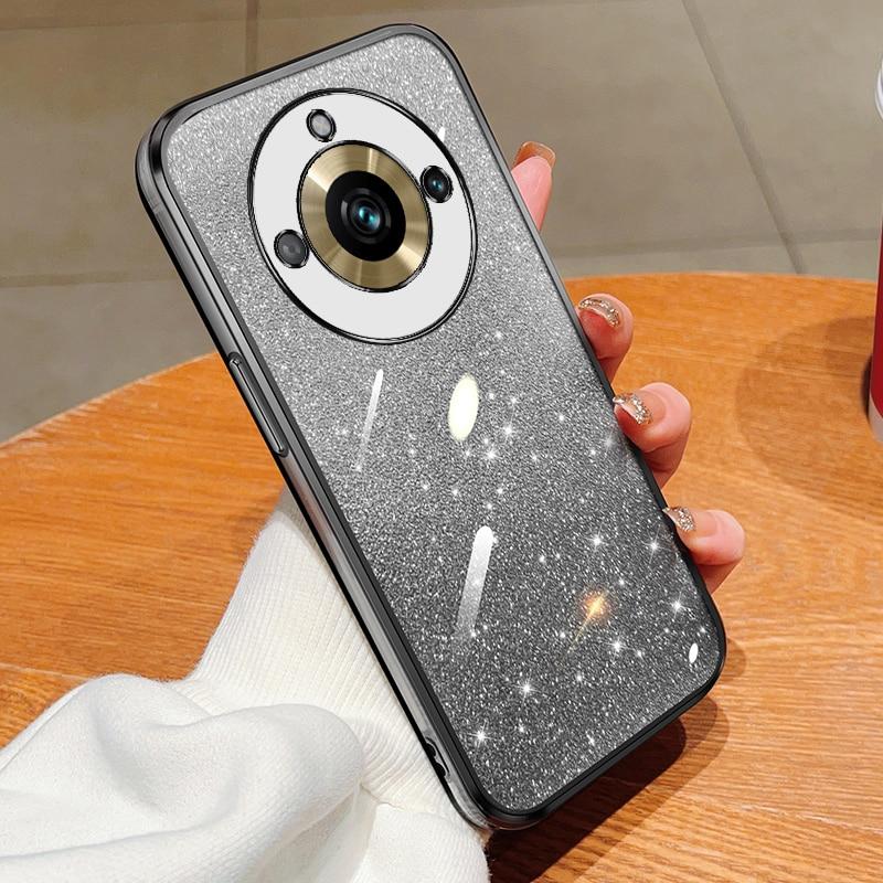 

Модний чохол з градієнтним блиском для OPPO Realme 11 Pro 9 8 V25 V23 V13 C55 C53 C35 C33 C21Y Reno 10 5 Силіконова задня кришка OPPO A32(2020) чорний