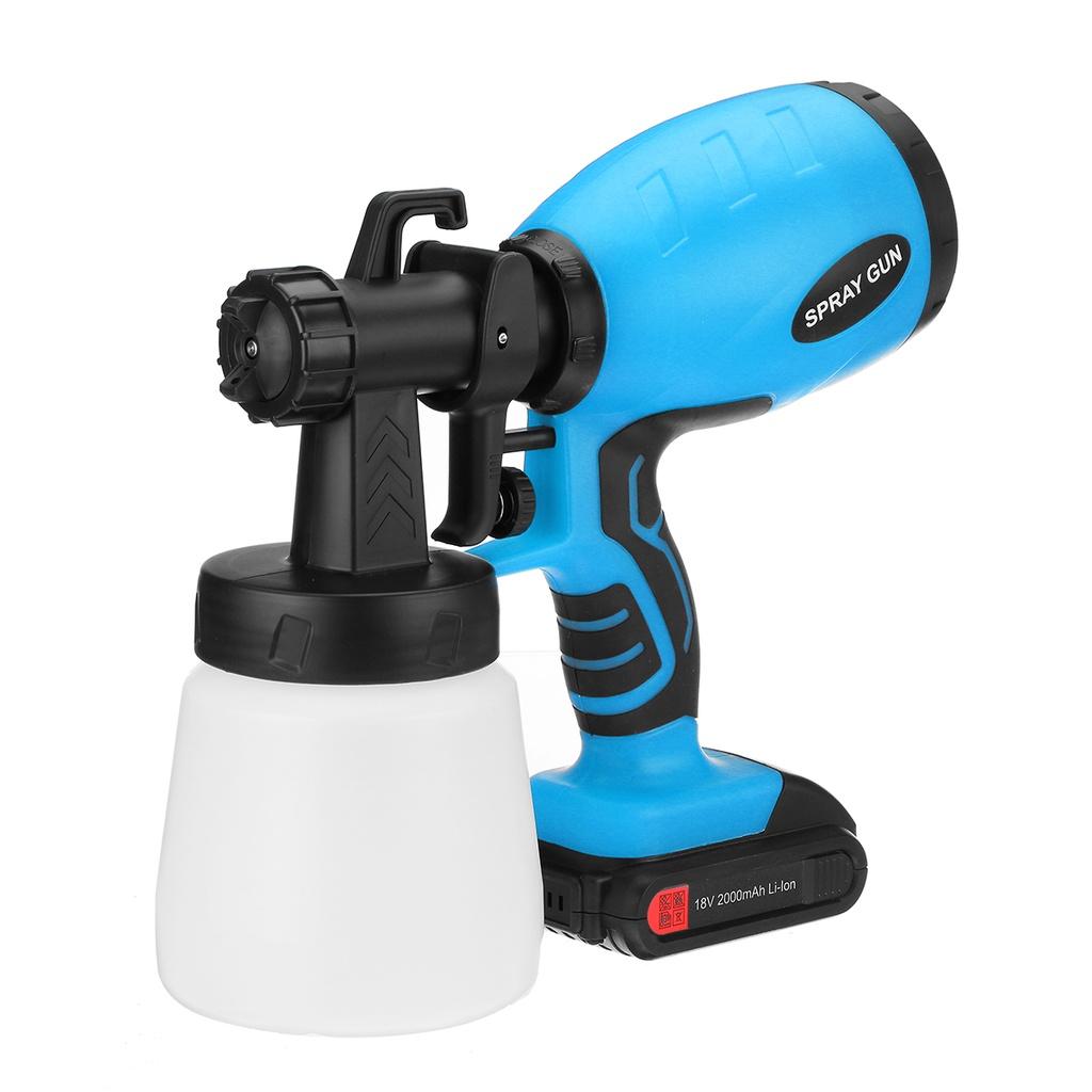 

2000 мАч Портативный Электрический Краскопульт Беспроводной Ручной Распылитель Инструмент для Покраски Забора в Помещении Дома Для Дезинфекции Атомизация Покраска - Синий синий