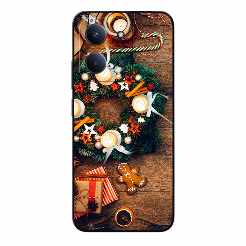 Christmas Phone Case For Redmi 15C 4G Global 171.5mm Case Black Silicone Bumper For Xiaomi Redmi15C 4G Cover 15C4G Cartoon Coque