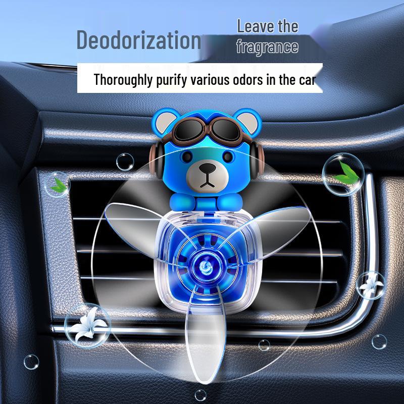 Bear Car Freshener Vent Perfume and Ornament Diffuser Fan