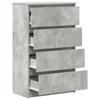 Sideboard Concrete Grey 60 x 35 x 98.5 cm Engineered Wood