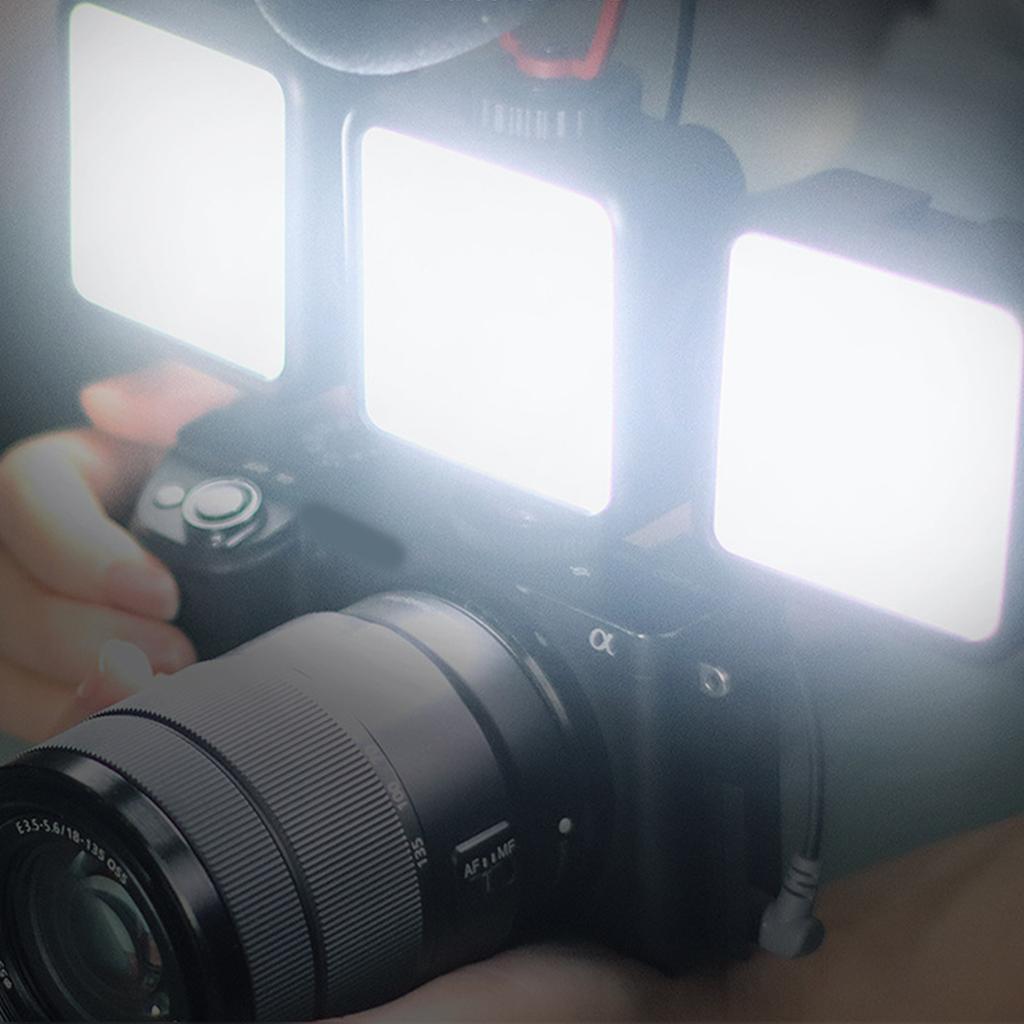 3000mAh Portable LED Video Light Portable Photography Camera 3000K-6000K Cold Shoe for DSLR Camera Camcorder Vlog