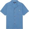 Polo Logo Single-Breasted Short Sleeve Straight Shirt Men Shirts Blue 710965795-001
