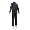Ken Takakura Cosplay Costume Wig Anime Dandadan Okarun School Uniform Black Jacket Pants Gakuran Glasses Halloween Party Men