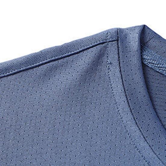 Men Athletic T-shirt Breathable Quick-Drying Summer Sports Tee Mesh Loose Fit T-shirt for Gym Outdoor Workout