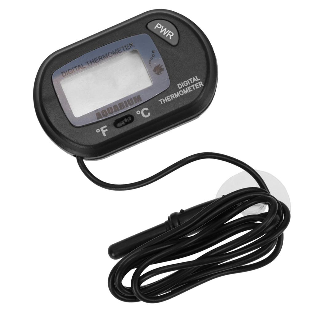 Mini High Precision Fish Tank Digital Thermometer Blue Compact Waterproof Aquarium Thermometer Large Screen Accurate Temperature