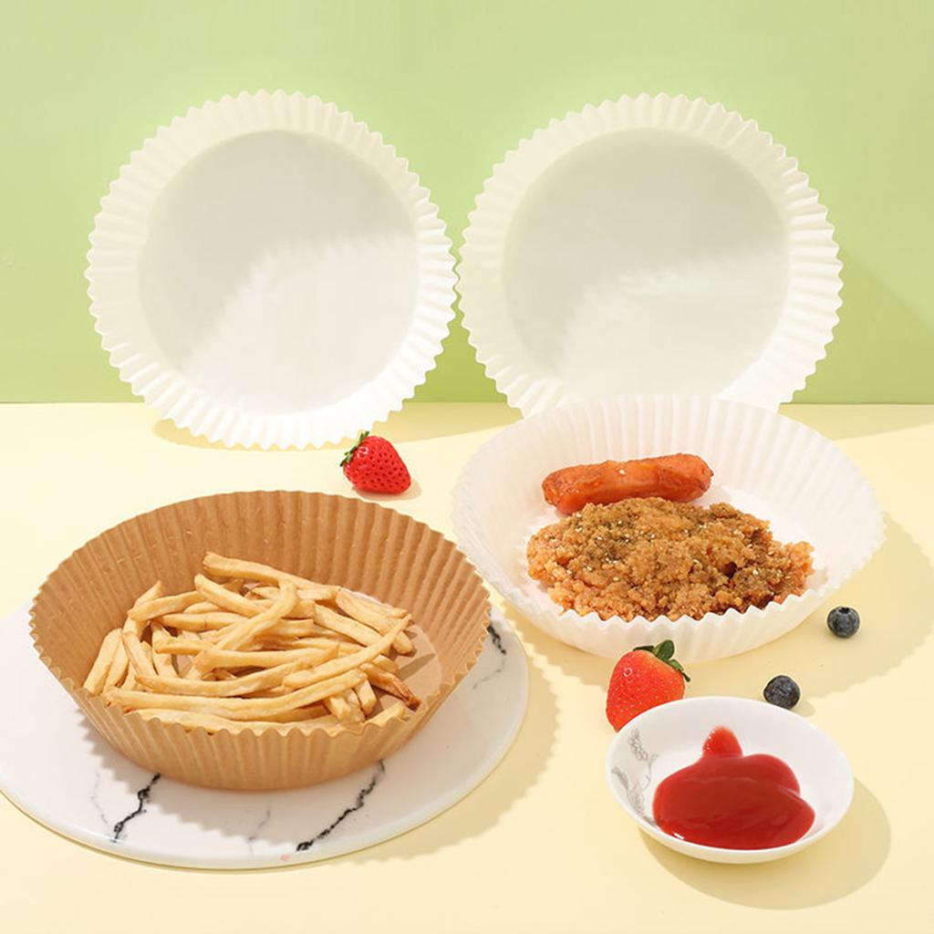 50pcs-Air Fryer Liners, Non-Stick Paper Sheets for Roasting & Microwave - Easy Cleanup, Individual Sheets for Healthier Cooking