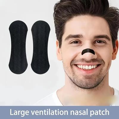 30pcs Black Nasal Strips for Sports & Sleep - Breathable, Hypoallergenic,Snore Prevention Nasal Strips|Breathable Nasal Strips