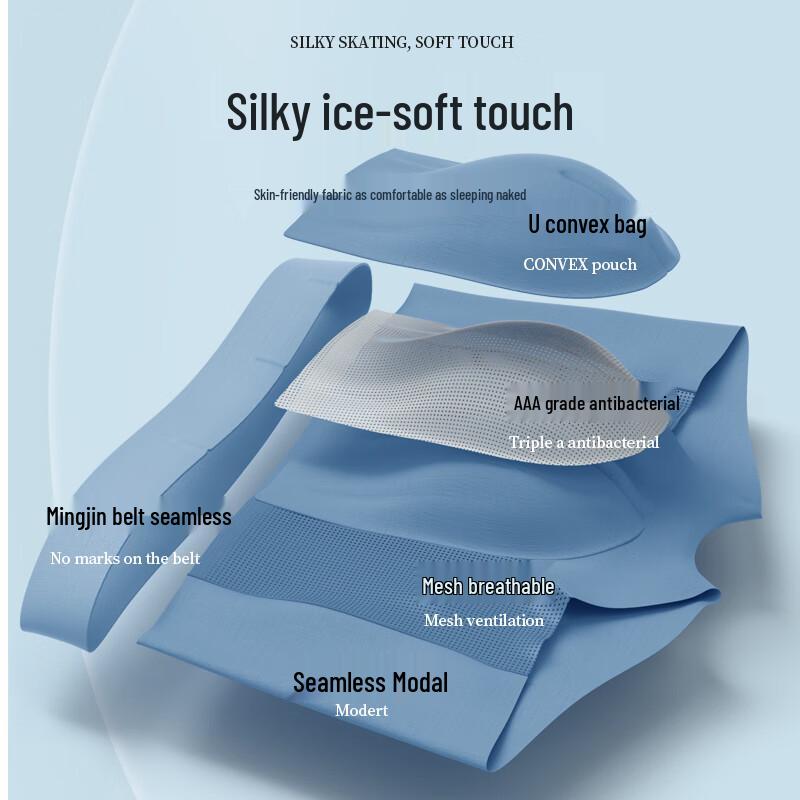 

MaoRen Men s 10A Antibacterial Modal Boxer Briefs 3-Pack 3XL